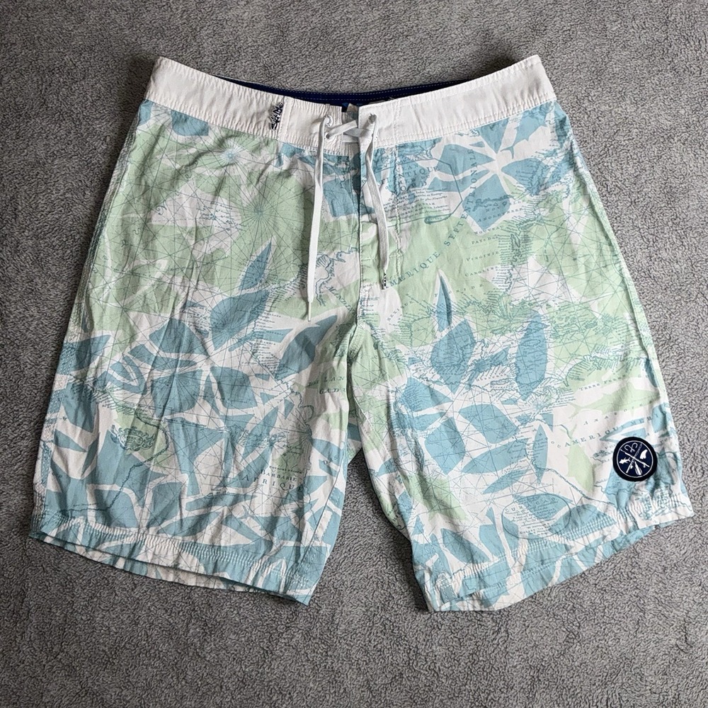Salt Life SLX QD Boardshorts‎ Mens 32 Green Swim Trunks Fishing Beach Surf